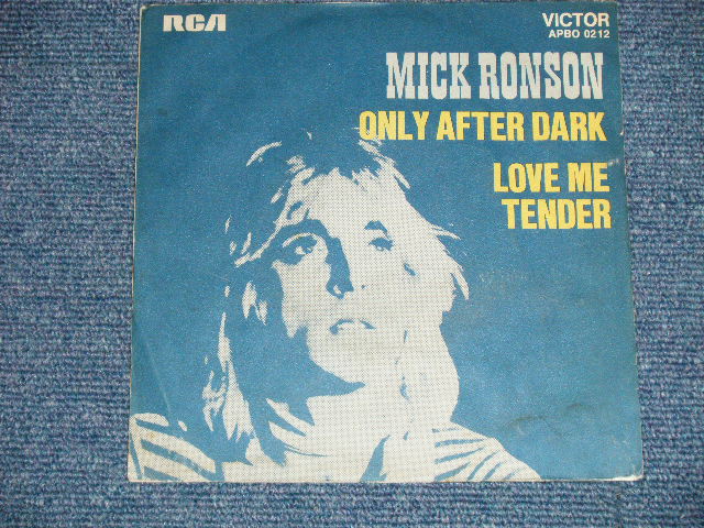 画像: A) MICK RONSON of MOTT THE HOOPLE  - ONLY AFTER DARK : LOVE ME TENDER ( Ex+/MINT-) /  1974 FRANCE FRENCH ORIGINAL Used 7" 45 Single with PICTURE Sleeve 