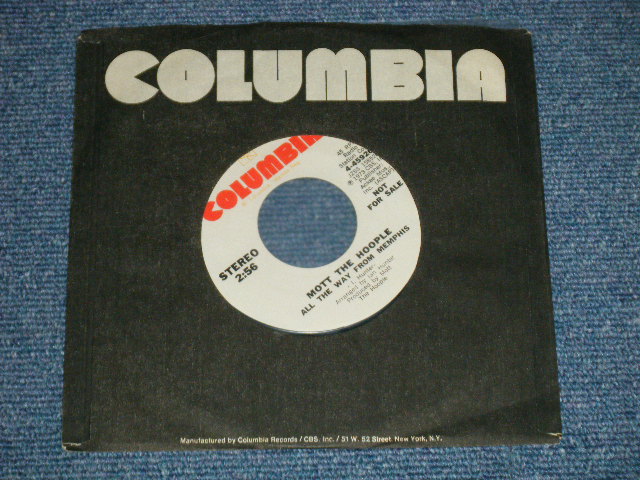 画像: MOTT THE HOOPLE  - ALL THE WAY FROM MEMPHIS   : MONO / STEREO ( MINT-/MINT- ) / 1973 US AMERICA  ORIGINAL "WHITE Label PROMO" "PROMO ONLY SAME FLIP" Used 7" Single 