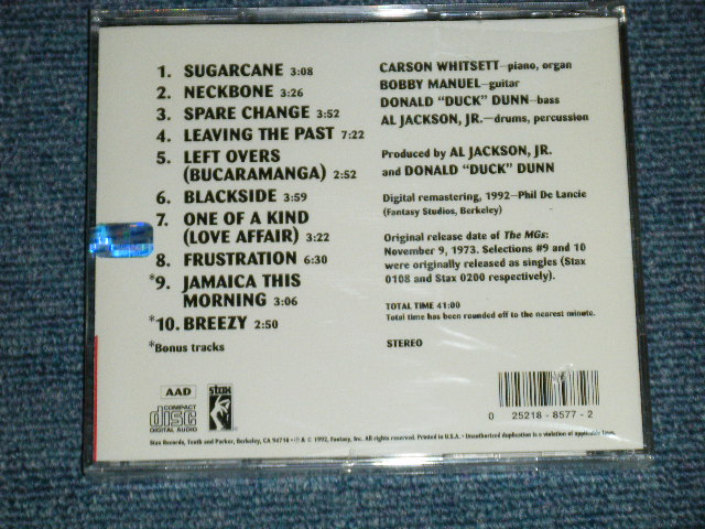 画像: THE MG'S - THE MG'S (SEALED) / 1992 US AMERICA ORIGINAL "BRAND NEW SEALED" CD