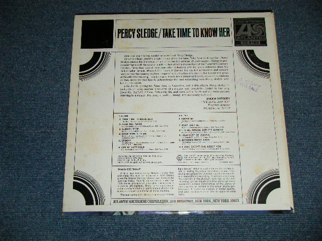 画像: PERCY SLEDGE - TAKE TIME TO KNOW HER ( Ex++/Ex+++ Looks:MINT- ) / 1968 US AMERICA ORIGINAL "WHITE LABEL PROMO" STEREO  Used LP 