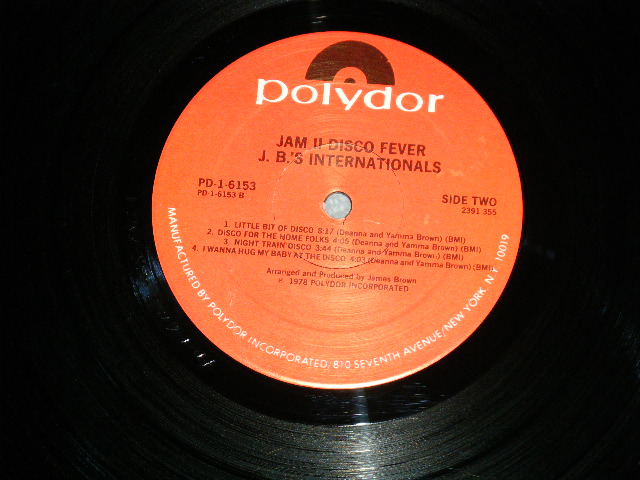 画像: J.B.'S JB'S INTERNATIONALS (JAMES BROWN) - JAM II DISCO FEVER ( Ex+++/MINT-) / 1978 US AMERICA ORIGINAL Used LP