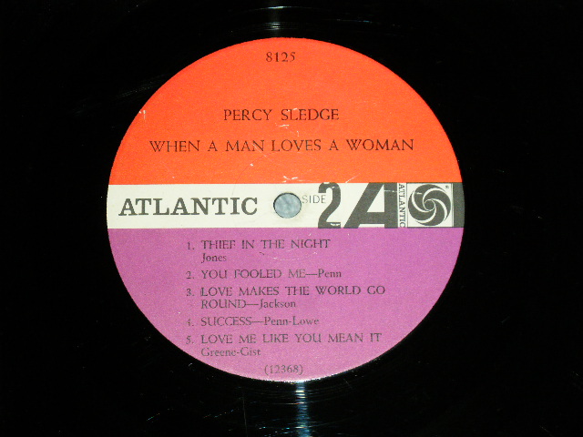 画像: PERCY SLEDGE - WHEN A MAN LOVES A WOMAN ( Ex-/Ex Looks:Ex- ) / 1966 US AMERICA ORIGINAL 1st Press "RED & PLUM With BLACK FUN on RIGHT SIDE" Label MONO Used LP 