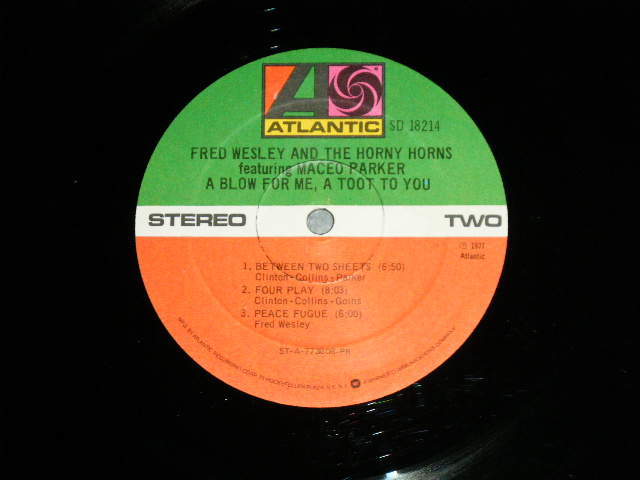 画像: FRED WESLEY and The HJORNY HORNS Feat. MACEO PARKER  (JAMES BROWN) - A BLOW FOR ME, A TOOT TO YOU  ( Ex+++/Ex++ E-1/Ex+ :Cut Out ) / 1977 US AMERICA ORIGINAL Used  LP