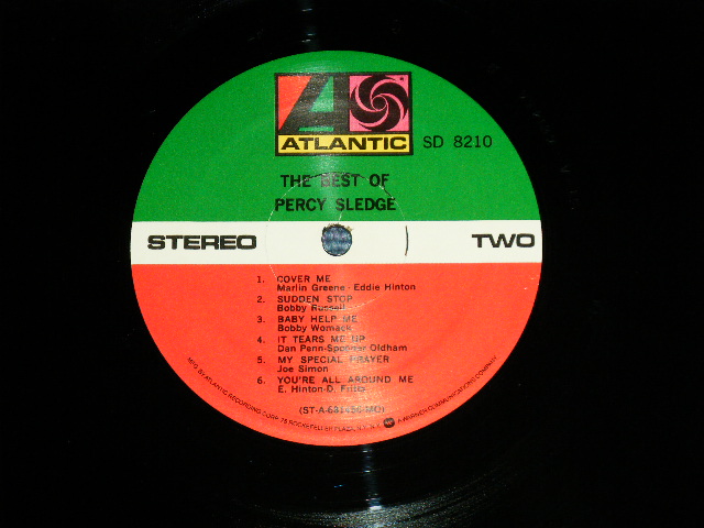 画像: PERCY SLEDGE - THE BEST OF PERCY SLEDGE ( Ex++/MINT-) / 1974~5 Version  US AMERICA 3rd Press Small "75 ROCKFELLER" Label  Used LP 