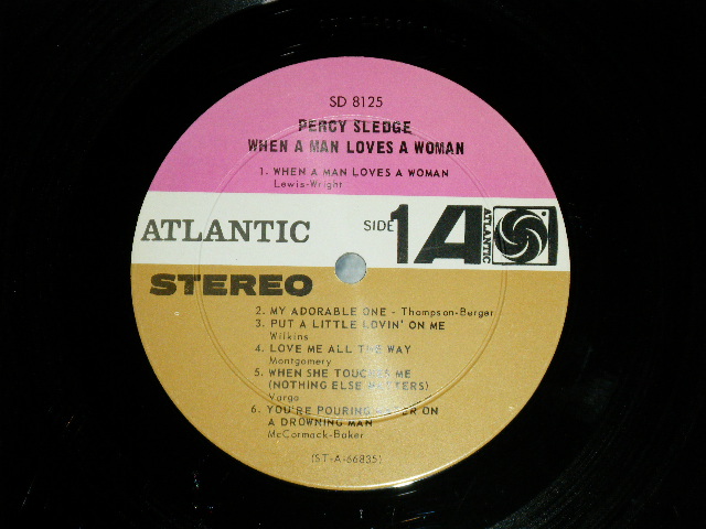 画像: PERCY SLEDGE - WHEN A MAN LOVES A WOMAN ( Ex+++/Ex++ Looks:Ex) / 1966 US AMERICA ORIGINAL 1st Press "PLUM/PURPLE & BROWN With BLACK FUN on RIGHT SIDE" Label  STEREO Used LP 