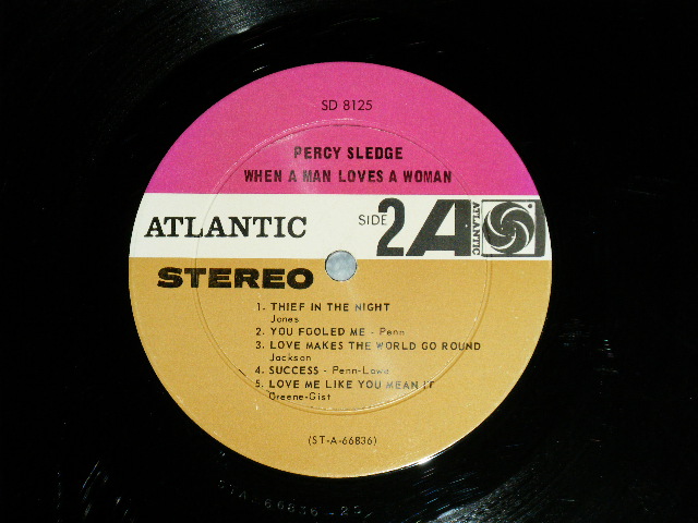 画像: PERCY SLEDGE - WHEN A MAN LOVES A WOMAN ( Ex+++/Ex++ Looks:Ex) / 1966 US AMERICA ORIGINAL 1st Press "PLUM/PURPLE & BROWN With BLACK FUN on RIGHT SIDE" Label  STEREO Used LP 