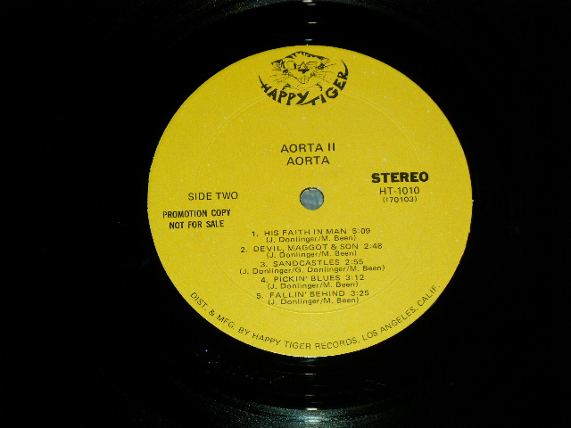 画像: AORTA - AORTA 2 (PSYCHE)  ( Ex-/Ex+++ Looks:Ex )  / 1970 US AMERICA ORIGINAL "PROMO" Used LP 
