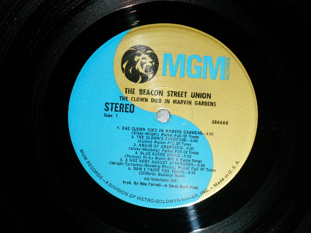画像: BEACON STREET UNION  - THE CLOWN DIED IN MARVIN GARDENS (PSYCHE)  ( Ex-/MINT- )  / 1968 US AMERICA ORIGINAL Used LP 