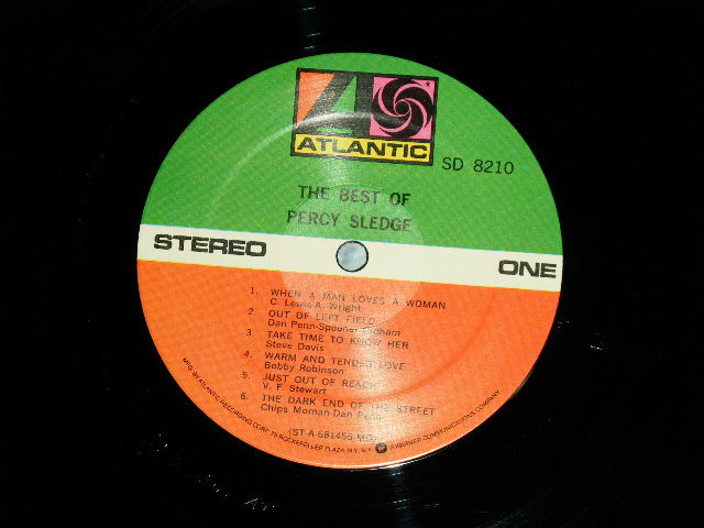 画像: PERCY SLEDGE - THE BEST OF PERCY SLEDGE (Ex+++/MINT-) / 1976 Version  US AMERICA 3rd Press Small "75 ROCKFELLER with 'w'" Label  Used LP 