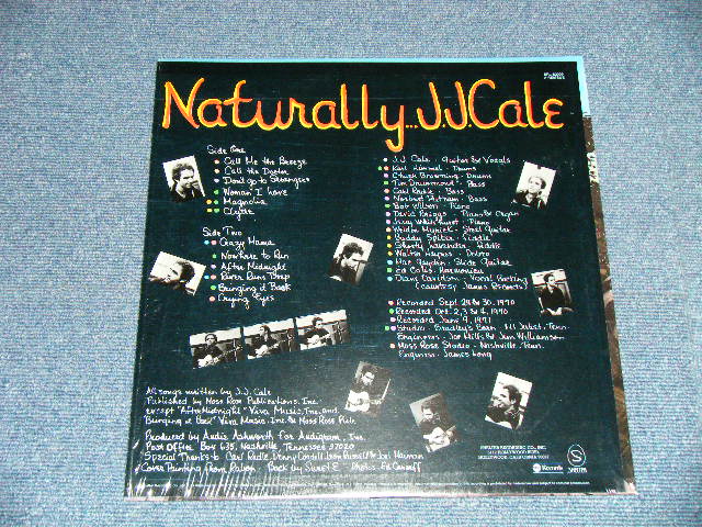 画像: J.J. CALE  J.J.CALE  - NATURALLY (  Matrix #    A) SR-52009-A W1   B) SR-52009-B W2) ( MINT-/MINT=)   / 1978 Version  US AMERICA REISSUE "CRESCENT MOON Label"  Used LP
