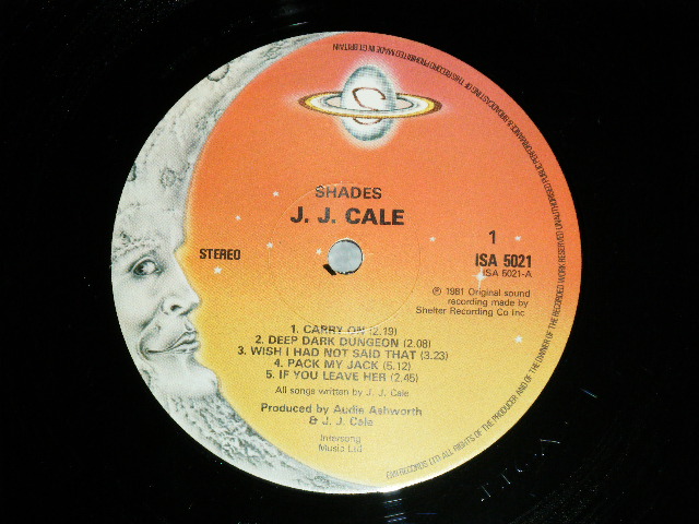 画像: J.J. CALE  J.J.CALE - SHADES (Ex++/MINT- STEAROFC) / 1981 US AMERICA ORIGINAL Used LP