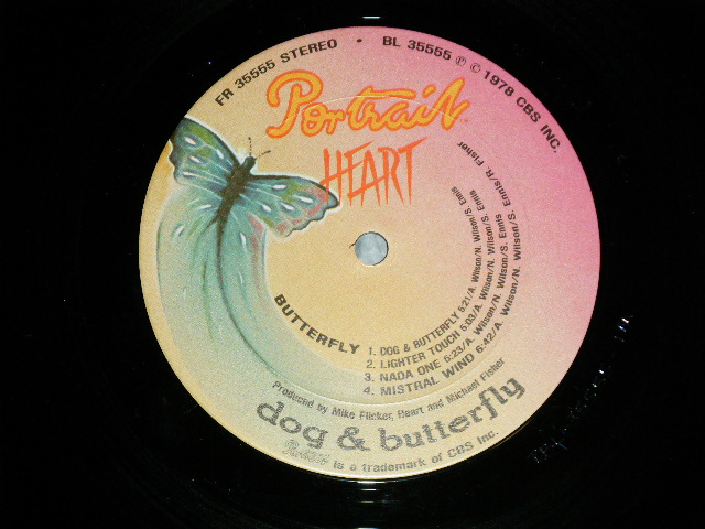 画像: HEART - DOG & BUTTERFLY ( Ex+/MINT-) / 1978 US AMERICA ORIGINAL Used LP