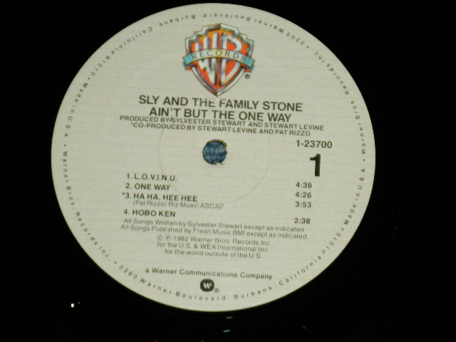 画像: SLY & THE FAMILY STONE - AIN'T BUT THE ONE WAY ( Ex++/MINT-)  / 1982  US AMERICA ORIGINALUsed  LP