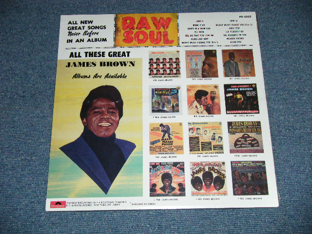 画像: JAMES BROWN -  SINGS RAW SOUL ( SEALED ) / US AMERICA REISSUE "BRAND NEW SEALED" LP
