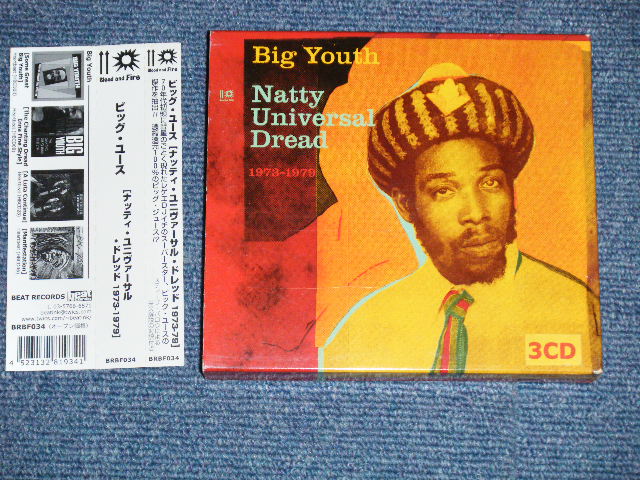 画像: BIG YOUTH - NATTY UNIVERSAL DREAD  ( Ex+++/MINT ) / 2000 UK ORIGINAL + Japanese Obi&Liner Used 3-CD's 