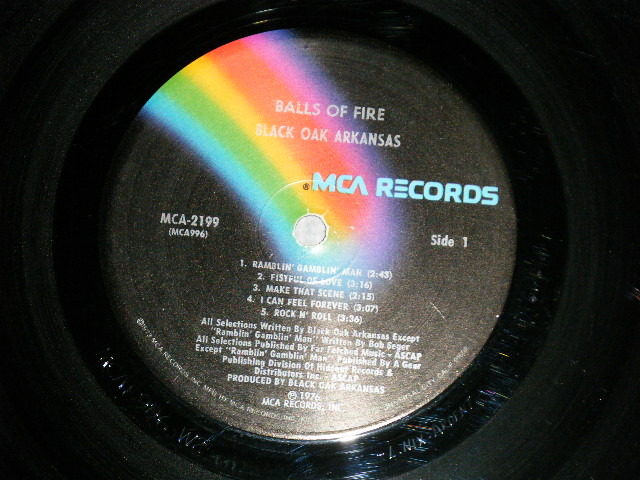 画像: BLACK OAK ARKANSAS -  BALLS OF FIRE  (Ex/Ex+++ )  / 1976  US AMERICA  ORIGINAL Used LP 