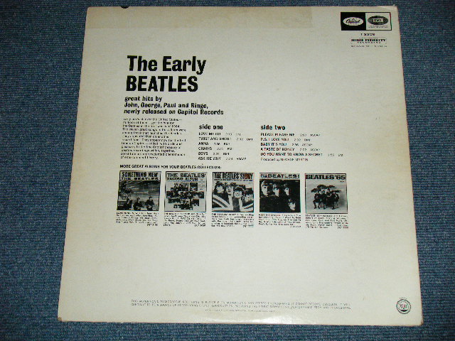 画像: The BEATLES - THE EARLY BEATLES  ( Matrix #    A) T-1-2309-F1    B) T-2-2309-F1 #2)  ( VG++.Ex+++ Looks:Ex++) / 1964 US AMERICA ORIGINAL "BLACK with RAINBOW Color Band Label"  MONO Used LP   