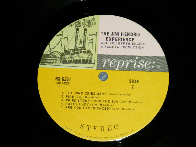 画像: JIMI HENDRIX - ARE YOU EXPERIENCED (Matrix # A)10681 R-6261-A  1-F 0 D B)10682 R-6261-B1-A B6)(POOR/Ex+) / 1968 US AMERICA ORIGINAL 1st Press "TRI-COLOR Label" "MONO" Used  LP 