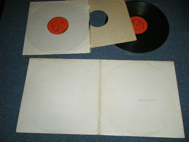 画像1:  BEATLES  - THE BEATLES ( WHITE ALBUM ) ( Matrix #     A) SWBO-1- 101-F85   B) SWBO-2- 101-G-82  A-60830   C) SWBO-3- 101-J-85  D) SWBO-2- 101-G-82     MASTERED BY CAPITOL )  (NO Insetrs )    )  ( Ex+/Ex+++ )  / 1976 Version US AMERICA "ORANGE Label" Used 2-LP 