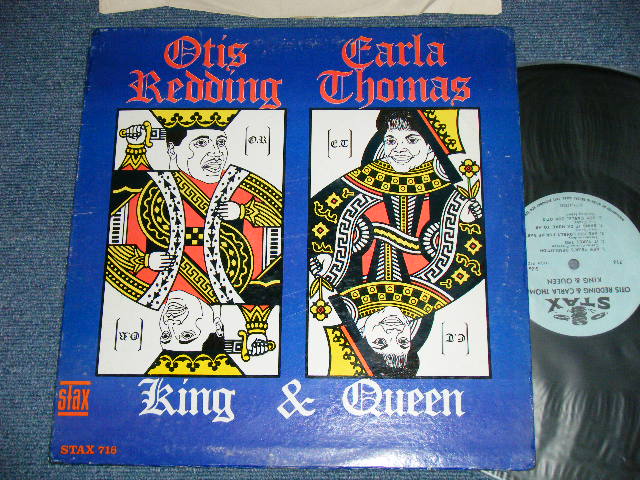 画像1: OTIS REDDING & CARLA THOMAS - KING & QUEEN ( Matrix #  A)  STX-12507-B     B)  STX-12508-A  ) (  Ex+/Ex+++ )  / 1967 US AMERICA ORIGINAL  1st Press "BLUE Label" "  "1841 BROADWAY Label" " MONO Used LP 