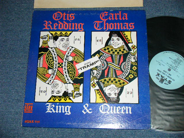 画像1: OTIS REDDING & CARLA THOMAS - KING & QUEEN ( Matrix #  A)  STX-12507-1A /   B)  STX-12508-1A  ) (  Ex++/Ex+++ Looks:Ex++ SWOL, EDSP )  / 1967 US AMERICA ORIGINAL  1st Press "BLUE Label" MONO Used LP 