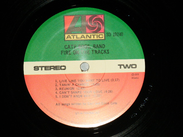 画像: CATE BROS. BAND - FIRE ON THE TRACKS (with LEVON HELM of THE BAND, TOM DOWD Produced) ( Ex+/Ex+++ ) / 1979 US AMERICA ORIGINAL "PROMO" Used LP 