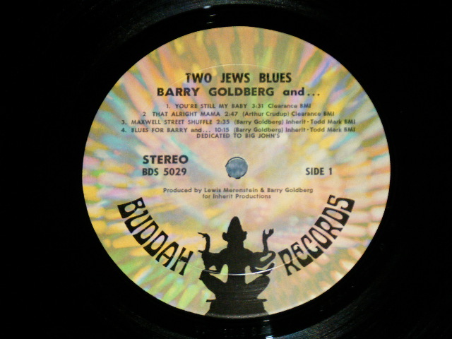 画像: BARRY GOLDBERG...AND - TWO JEWS BLUES ( Ex++/Ex+++ . BB )  / US AMERICA  ORIGINAL Used LP