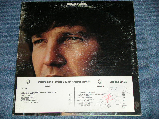 画像: TONY JOE WHITE - TONY JOE WHITE ( Matrix # WS-1900-A 39822-1A / WS-1900-B 39823-1A ) ( VG++/Ex+++ ) / 1971  US AMERICA ORIGINAL "WHITE LABEL PROMO" Used LP