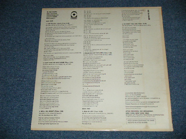 画像: BLIND FAITH - BLIND FAITH  "Group Cover"  (Matrix #  A) ST-C-691661-1E/  B) ST-C-691662-1E)  ( Ex+++/MINT- EDSP )   / 1969 US AMERICA ORIGINAL "YELLOW Label"  "1841 BROADWAY Label"  Used LP 