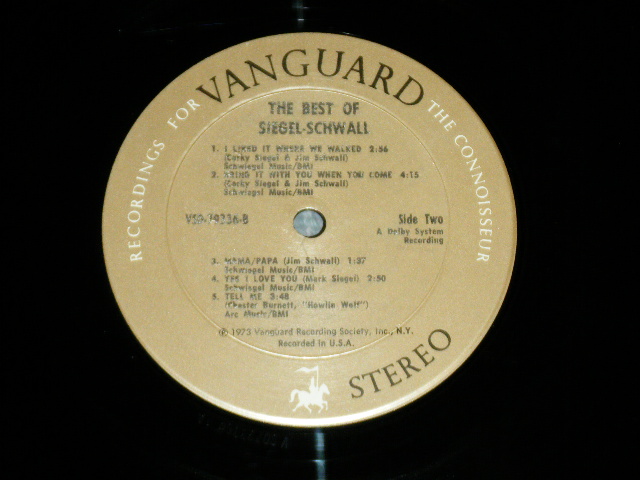 画像: SIEGEL-SCHWALL BAND - THE BEST OF  SIEGEL - SCHWALL  (Ex+++/Ex+++) / 1969 US AMERICA ORIGINAL   Used LP 