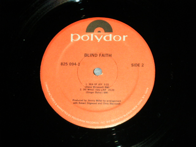 画像: BLIND FAITH - BLIND FAITH  "FC) NAKED GIRL Cover + B) GROUP COVER"   ( Ex+++/MINT-)   / 1986 US AMERICA REISSUE  Used LP /Ex+++