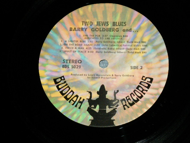 画像: BARRY GOLDBERG...AND - TWO JEWS BLUES ( Ex++/Ex+++ . BB )  / US AMERICA  ORIGINAL Used LP