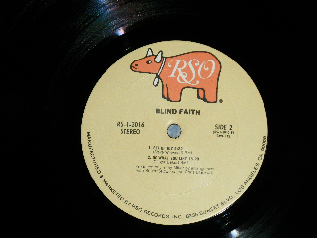 画像: BLIND FAITH - BLIND FAITH  "FC) NAKED GIRL Cover + B) GROUP COVER"   ( Ex++/MINT-)   / 1977 US AMERICA REISSUE  Used LP 