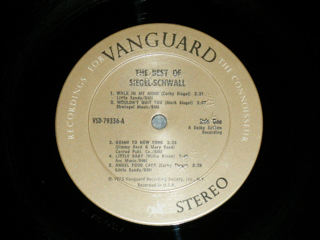 画像: SIEGEL-SCHWALL BAND - THE BEST OF  SIEGEL - SCHWALL  (Ex+++/Ex+++) / 1969 US AMERICA ORIGINAL   Used LP 