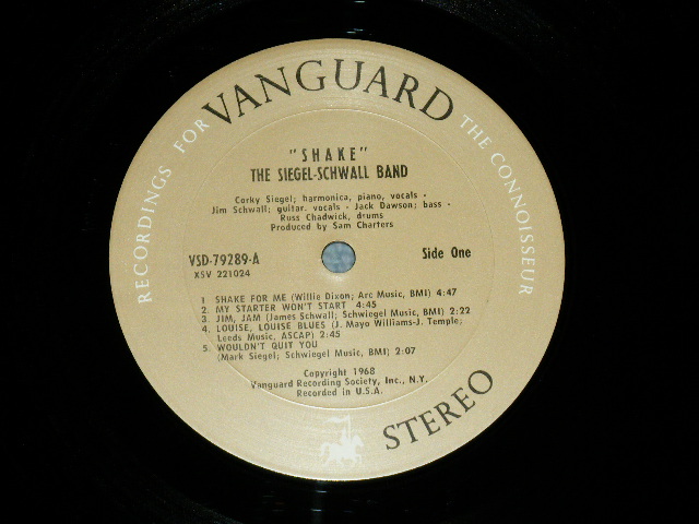 画像: The SIEGEL-SCHWALL BAND -  SHAKE ( MINT-/MINT-) / 1968 US AMERICA ORIGINAL STEREO   Used LP 