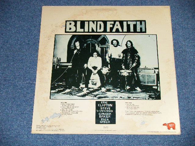 画像: BLIND FAITH - BLIND FAITH  "FC) NAKED GIRL Cover + B) GROUP COVER"   ( Ex++/MINT-)   / 1977 US AMERICA REISSUE  Used LP /Ex+++