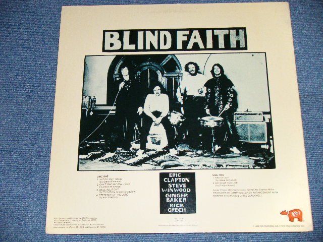 画像: BLIND FAITH - BLIND FAITH  "FC) NAKED GIRL Cover + B) GROUP COVER"   ( Ex++/MINT-)   / 1977 US AMERICA REISSUE  Used LP 