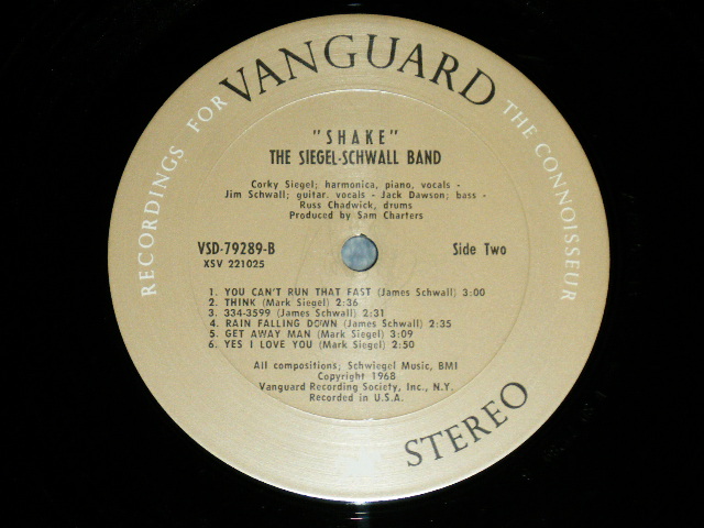 画像: The SIEGEL-SCHWALL BAND -  SHAKE ( MINT-/MINT-) / 1968 US AMERICA ORIGINAL STEREO   Used LP 