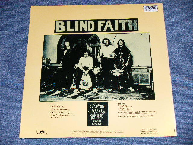 画像: BLIND FAITH - BLIND FAITH  "FC) NAKED GIRL Cover + B) GROUP COVER"   ( Ex+++/MINT-)   / 1986 US AMERICA REISSUE  Used LP /Ex+++
