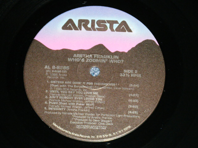画像: ARETHA FRANKLIN - WHO'S ZOOMIN' WHO? ( MINT/MINT )  / 1985 US AMERICA ORIGINAL Used LP 