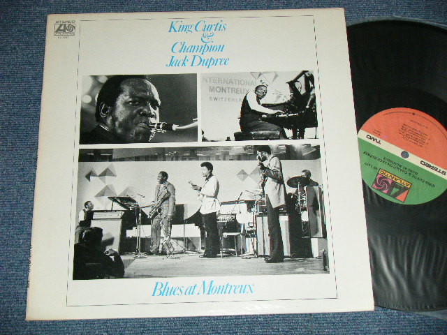 画像1: KING CURTIS & CHAMPION JACK DUPREE - BLUES AT MONTREUX　（Matrix #   A) ST-A-722673-A 101   ATTLANTIC STUDIO D.K. 　Ｂ) STＢ-72267４-Ｂ 101   ATTLANTIC STUDIO D.K.） ( Ex++/MINT- )  / 1973 US AMERICA ORIGINAL 1975 Version ? 3rd PRESS "Small 75 ROCKFELLER Label" Used LP 