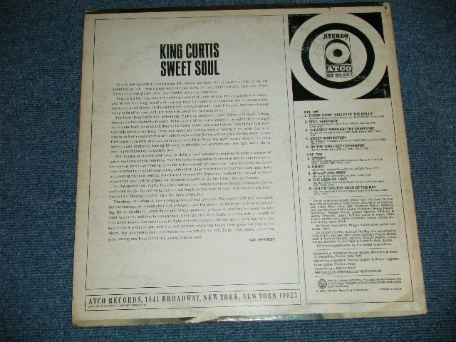 画像: KING CURTIS - SWEET SOUL ( Matrix #  A) ST-C-681293-B LW AT RL ( Hand Writing )  B) ST-C-681294-1C  (TYPING ) ) ( Ex+/MINT- : EDSP )  / 1968 US AMERICA ORIGINAL 1st Press "PLUM & BROWN Label" STEREO USED LP 