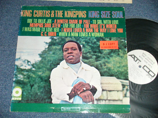 画像1: KING CURTIS -KING SIZE SOUL  ( Matrix # A) C-12661-A  AT LW W  B) C-12662-A   LW AT W ) ( Ex+/MINT- :TAPE SEAM)  / 1967 US AMERICA ORIGINAL "WHITE LABEL PROMO" MONO  USED LP 