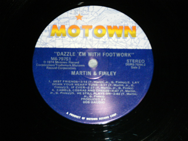 画像: MARTIN AND FINLEY - DAZZLE 'EM WITH FOOTWORK (with CARL WILSON,BRUCE JOHNSTON) ( Ex+++/MINT- ) / 1974 US AMERICA  ORIGINAL "PROMO" Used LP 
