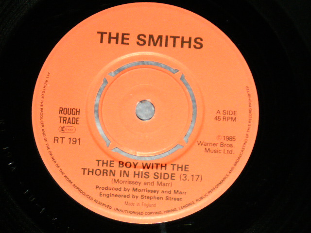 画像: THE SMITHS - THE BOY WITH THE THORN IN HIS SIDE (MINT-/MINT- ) / 1985 UK ENGLAND ORIGINAL 7"Single With PICTURE SLEEVE 