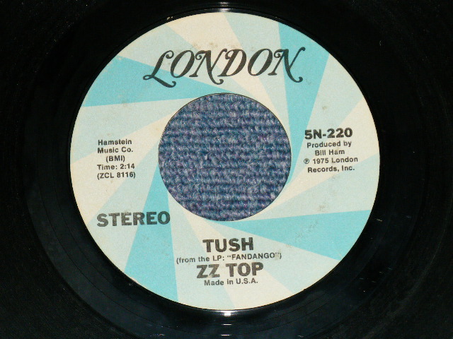 画像1: ZZ TOP - TUSH  : BLUE JEAN BLUES ( Ex+++ Looks:Ex++ /Ex+++ Looks:Ex++ ) / 1975 US AMERICA ORIGINAL Used 7" Single 