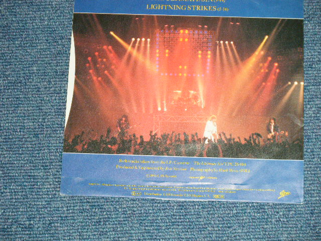 画像: OZZY OSBOURNE - THE ULTIMATE SIN : LIGHTNING STRIKES    ( Ex++/MINT)  / 1986 UK ENGLAND ORIGINAL  Used 7" Single with PICTURE SLEEVE  