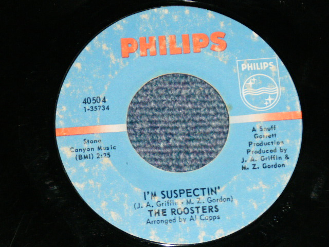 画像: The ROOSTERS ( 60's AMERICAN POP-ROCK) - LOVE MACHINE : I'M SUSPECTIN'   ( Ex+/Ex+ )  / 1968  US AMERICA ORIGINAL Used 7" Single 