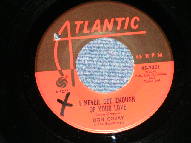 画像: DON COVAY - SEE SAW : I NEVER GET ENOUGH OF YOUR LOVE  ( Ex+/Ex+ BB )  / 1965 US AMERICA ORIGINAL Used 7" Single  