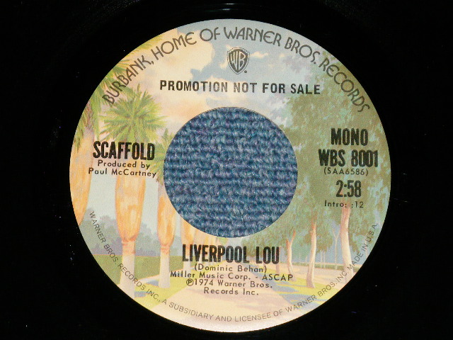 画像1: SCAFFOLD - LIVERPOOL LOU : Produced by PAUL McCARTNEY (MONO - STEREO  ) ( MINT-/MINT- )  / 1971  US AMERICA ORIGINAL "PROMO ONLY SAME FLIP" Used 7" Single 
